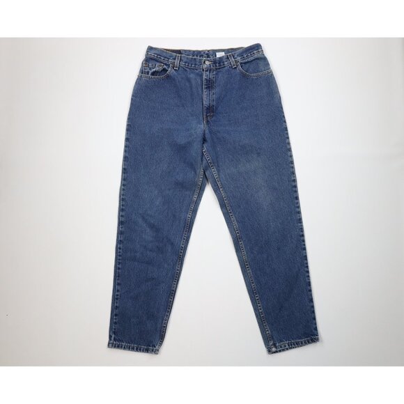 Vintage Y2K 2001 Levis 550 Womens 16 Faded Relaxed Fit Tapered Leg Jeans USA - Picture 1 of 15